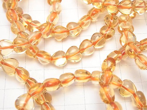 [Video] High Quality Citrine AAA Heart Shape 8x8x6 1strand (Bracelet)