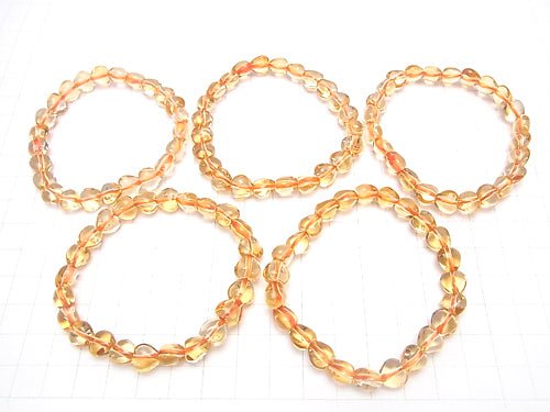 1strand $69.99! High Quality Citrine AAA Heart Shape 8x8x6 1strand (Bracelet)