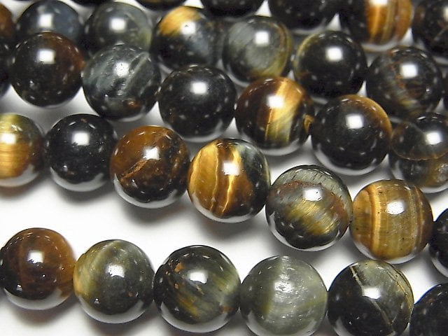 Round, Tiger's Eye Gemstone Beads