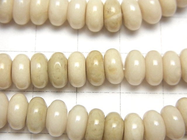 [Video] Riverstone  Roundel 8x8x4mm half or 1strand beads (aprx.15inch/38cm)