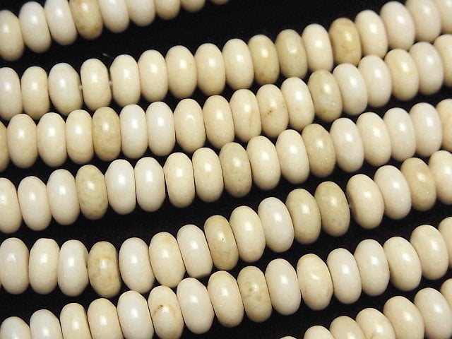 [Video] Riverstone  Roundel 8x8x4mm half or 1strand beads (aprx.15inch/38cm)