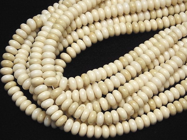 [Video] Riverstone  Roundel 8x8x4mm half or 1strand beads (aprx.15inch/38cm)