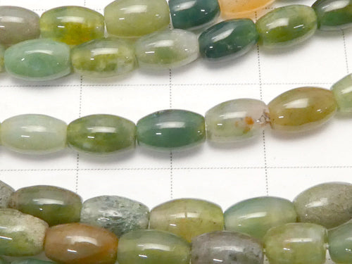 1strand $5.79! Indian Agate Rice 6x4x4mm 1strand beads (aprx.15inch/37cm)