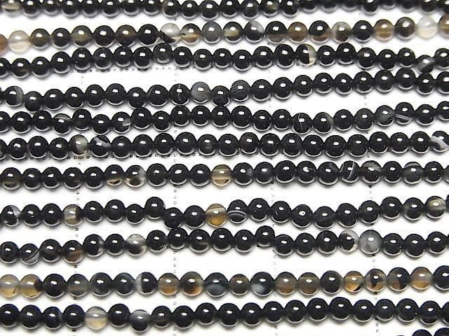 [Video] Striped Onyx Round 2mm 1-strand beads (approx. 15 inches/38 cm)