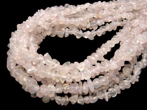 1strand $4.79! Natural color Pink Chalcedony AA ++ Chips (Small Nugget) 1strand beads (aprx.15inch / 38cm)