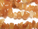 [Video] Orange Aventurine Chips (Small Nugget) 1 strand beads (aprx.30inch/74cm)