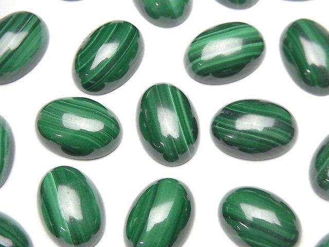 Cabochon, Malachite Gemstone Beads