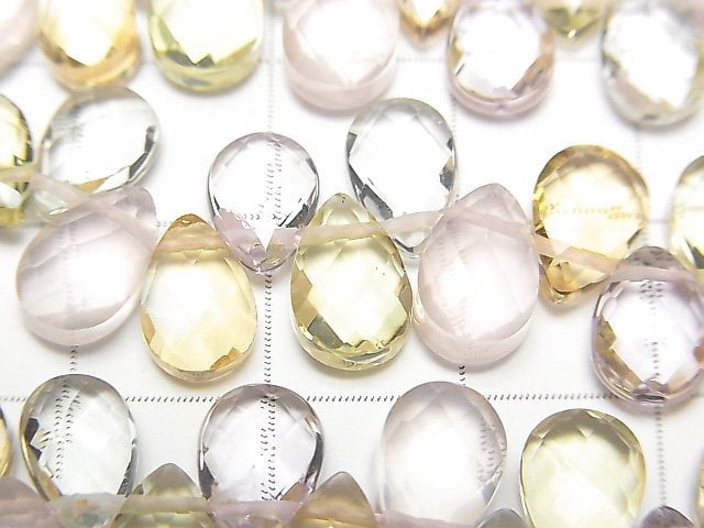 [Video] High Quality Mixed Stone AAA Faceted Pear Shape 9x6x3mm 1strand beads (aprx.2inch / 5cm)