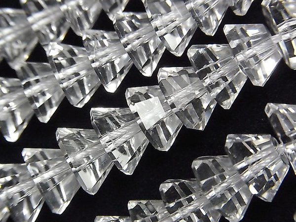 Crystal Quartz, Roundel Gemstone Beads