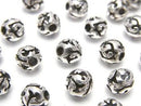 Silver925 Design Round 6.5mm 1pc