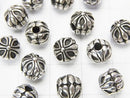 Silver925 Design Rondelle 7x7.5x7.5mm 1pc