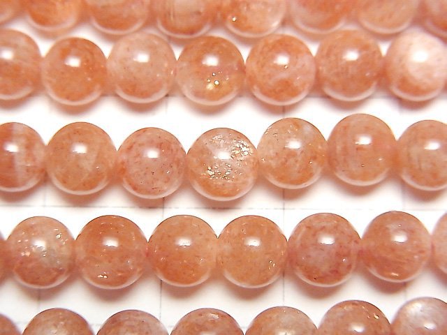 [Video]Sunstone AA Round 6mm 1strand beads (aprx.15inch/37cm)