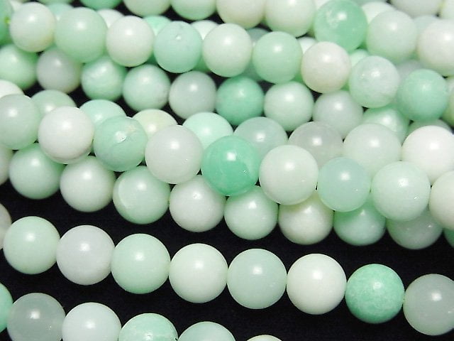 Chrysoprase, Round Gemstone Beads