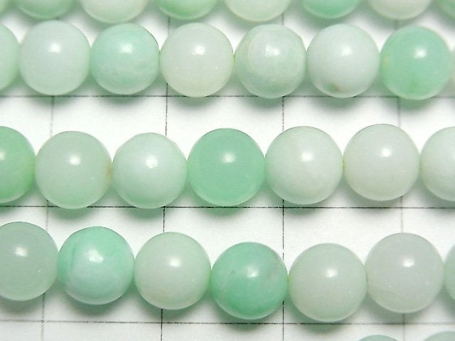 [Video]Africa Chrysoprase AAA- Round 6mm half or 1strand beads (aprx.15inch/38cm)