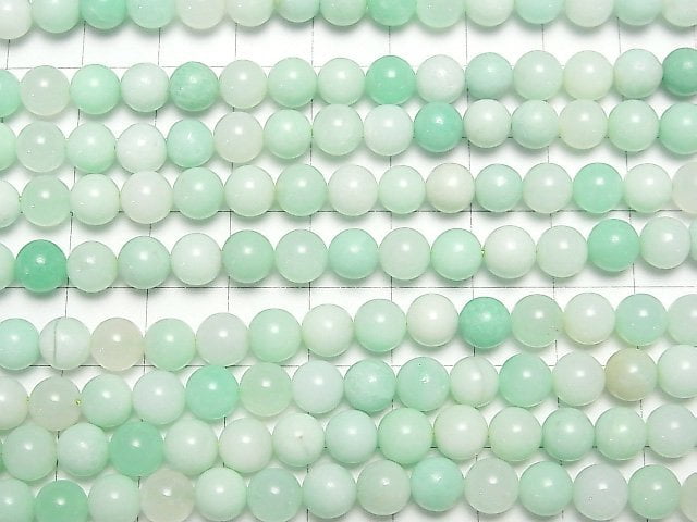 [Video]Africa Chrysoprase AAA- Round 6mm half or 1strand beads (aprx.15inch/38cm)