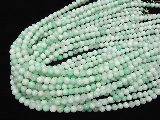 [Video]Africa Chrysoprase AAA- Round 6mm half or 1strand beads (aprx.15inch/38cm)