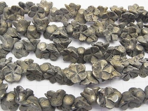 Pyrite AA ++ Flower 14 x 14 x 9 1/4 or 1strand beads (aprx.15inch/38cm)