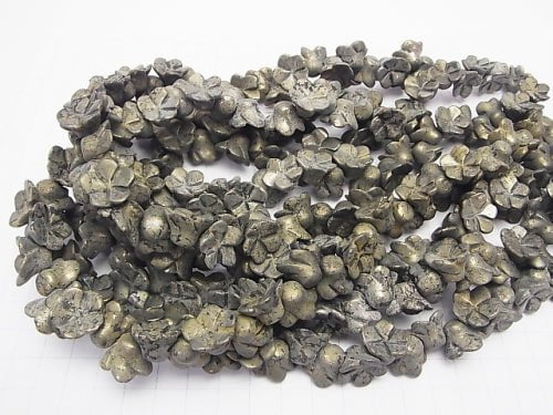 Pyrite AA ++ Flower 14 x 14 x 9 1/4 or 1strand beads (aprx.15inch/38cm)