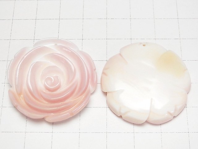 [Video] 1pc $9.79! Queen Conch Shell AAA Rose 35mm 1pc