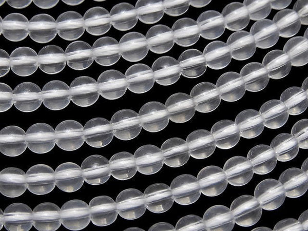 Milky Quartz, Round Gemstone Beads