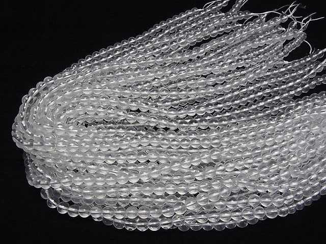 [Video]Milky Quartz AAA- Round 6mm half or 1strand beads (aprx.15inch/37cm)