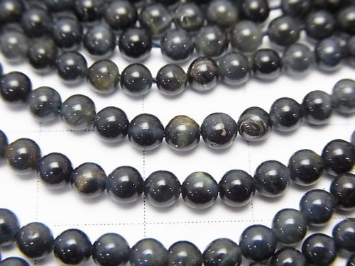 1strand $4.79! Natural color blue Tiger's Eye AA ++ Round 3mm 1strand beads (aprx.15inch / 38cm)