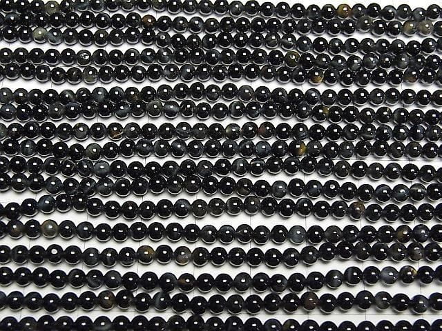 [Video] Natural color Blue Tiger's Eye AA++ Round 3mm 1-strand beads (approx. 15 inches/38 cm)