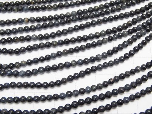 1strand $4.79! Natural color blue Tiger's Eye AA ++ Round 3mm 1strand beads (aprx.15inch / 38cm)