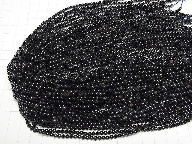 [Video] Natural color Blue Tiger's Eye AA++ Round 3mm 1-strand beads (approx. 15 inches/38 cm)
