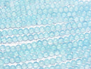 [Video] Sea Blue Chalcedony AAA Round 3mm half or 1strand beads (aprx.15inch/37cm)