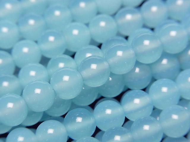 海藍玉髓 AAA 圓珠 6mm 半串或 1 串 (約 15 英吋/38 公分)