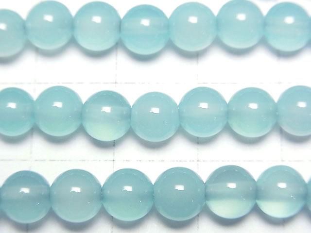 海藍玉髓 AAA 圓珠 6mm 半串或 1 串 (約 15 英吋/38 公分)