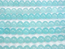 [Video]Sea Blue Chalcedony AAA Round 12mm 1/4-1strand beads (aprx.15inch/38cm)