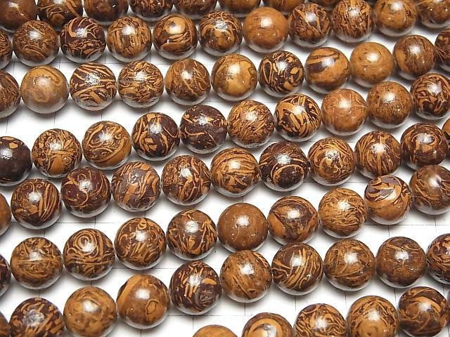 [Video] Elephant skin Jasper Round 10.5mm 1-strand beads (approx. 14 inches/35 cm)