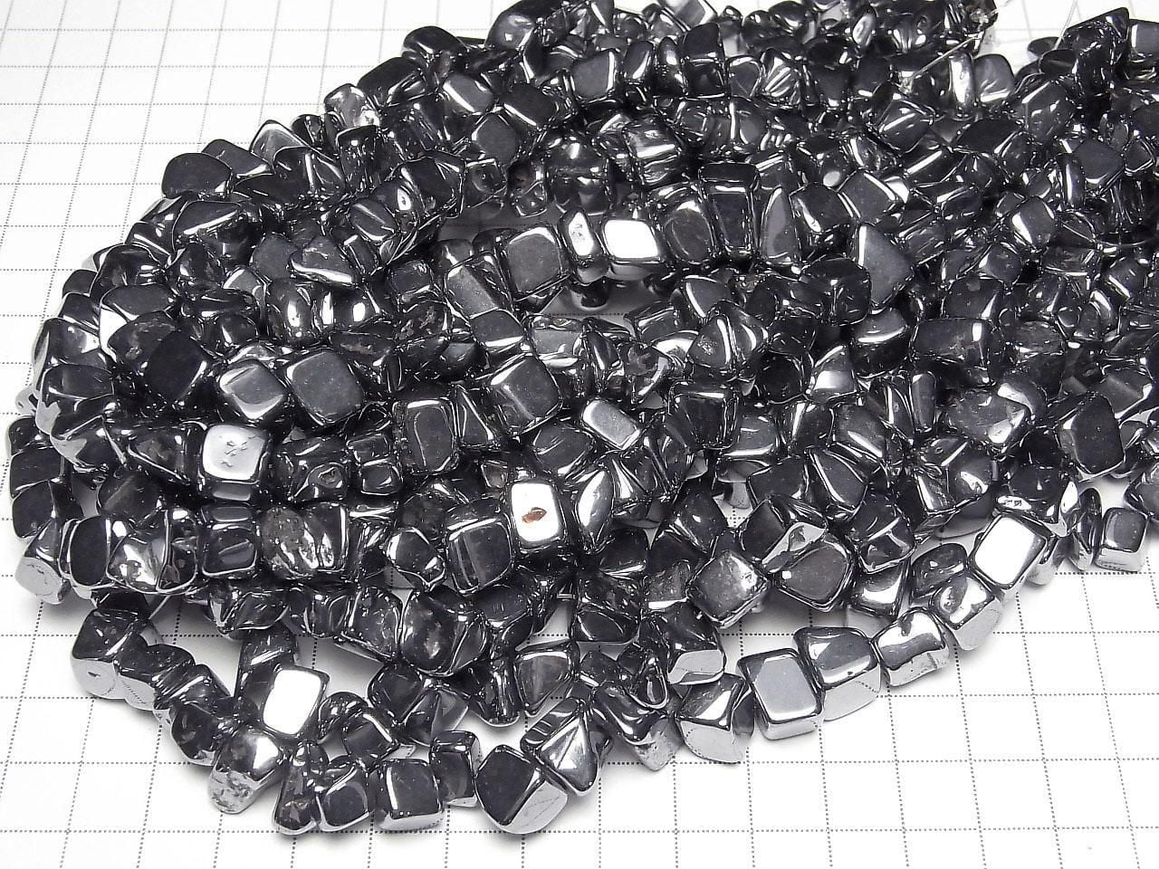 Terahertz Petit Pépite (Éclats) [Taille M] 1 fil de perles (env. 37 cm)
