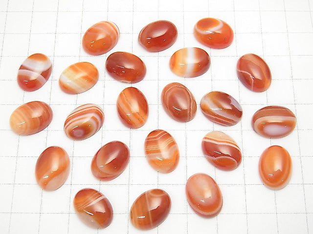 Carnelian, Sardonyx AAA - AAA - (Red Eye Agate) Oval Cabochon 16 x 12 mm 3pcs $7.79!