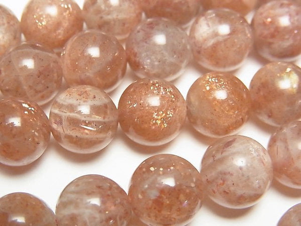 [Video] Sunstone AA+ Round 10mm half or 1strand beads (aprx.15inch/38cm)