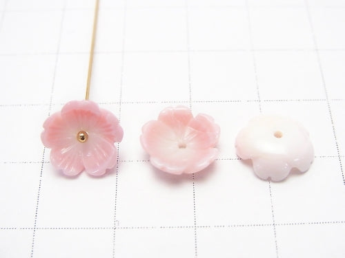 [Video] Queen Conch Shell AAA Stereoscopic Flower (Sakura) 10x10x1.5 Center hole 4pcs $7.79!