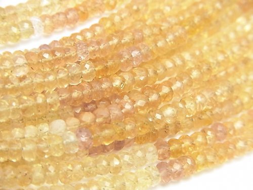 Roundel, Topaz Gemstone Beads