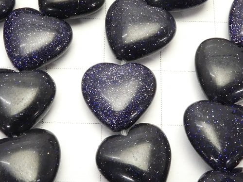 Blue Golden Sand Stone AAA Heart 12 x 12 x 5 mm half or 1 strand (apr x 14 inch / 34 cm)