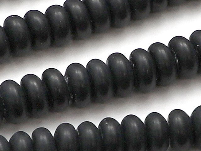 Onyx, Roundel Gemstone Beads