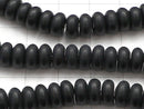 Frost Onyx Rondelle 8x8x4mm 1strand beads (aprx.15inch / 38cm)