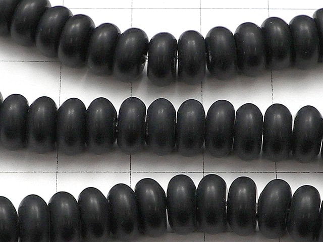 Frost Onyx Roundel 8x8x4mm 1strand beads (aprx.15inch / 38cm)