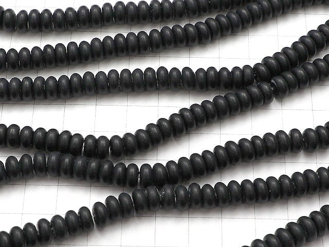 Frost Onyx Roundel 8x8x4mm 1strand beads (aprx.15inch / 38cm)