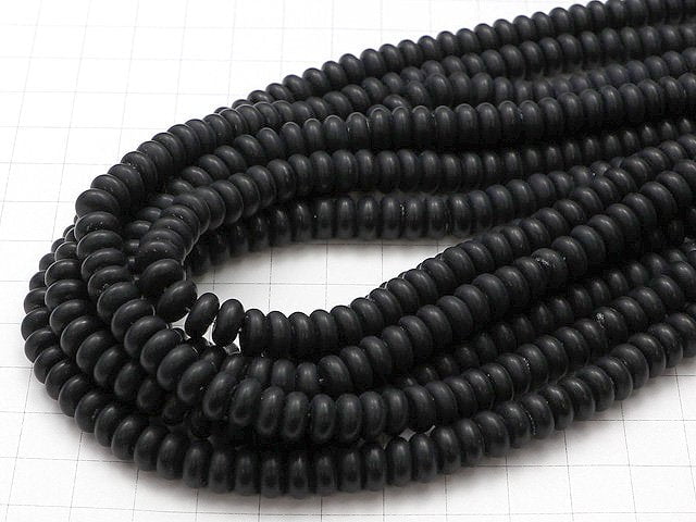 Frost Onyx Rondelle 8x8x4mm 1strand beads (aprx.15inch / 38cm)