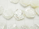 Mother of Pearl MOP AAA White Rose12mm 1/4-1strand (aprx.13inch/31cm)