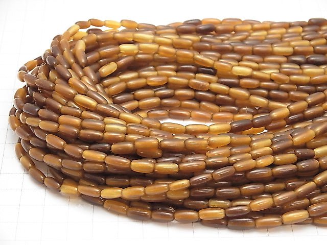 1strand $3.79! Buffalo Horn Rice Yellow 1strand beads (aprx.15inch / 38cm)