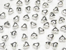 Karen Silver Heart Motif Beads 8x9.5mm 2pcs