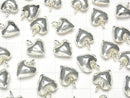 Karen Silver Heart Motif Charm, 14x12x6mm, White Silver, 1pc