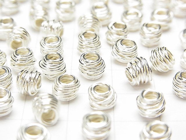 Karen Silver Rondelle 6mm, 7mm 2pcs